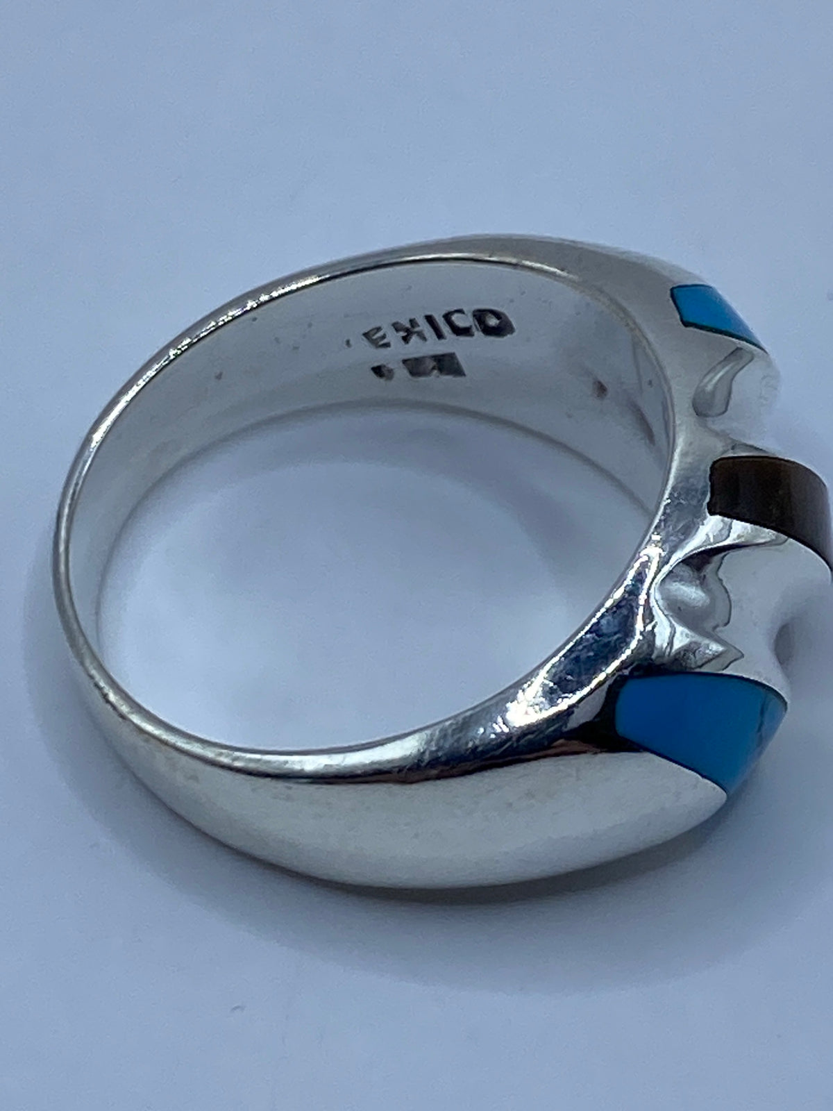 Anillo de Plata con Turquesa Azul — Taxco 925 — foto 5