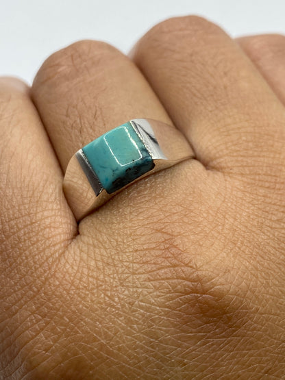 Anillo Plata Turquesa Azul Cielo — Taxco 925 — foto 6