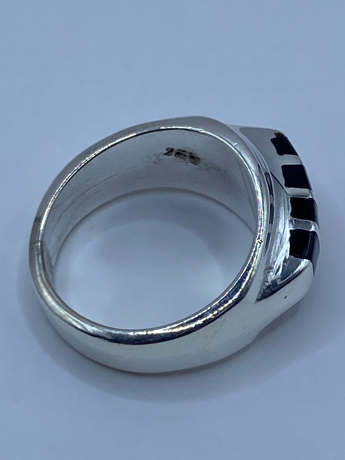 Anillo de Plata Masivo con Ónix Negro — Taxco 925 — foto 5