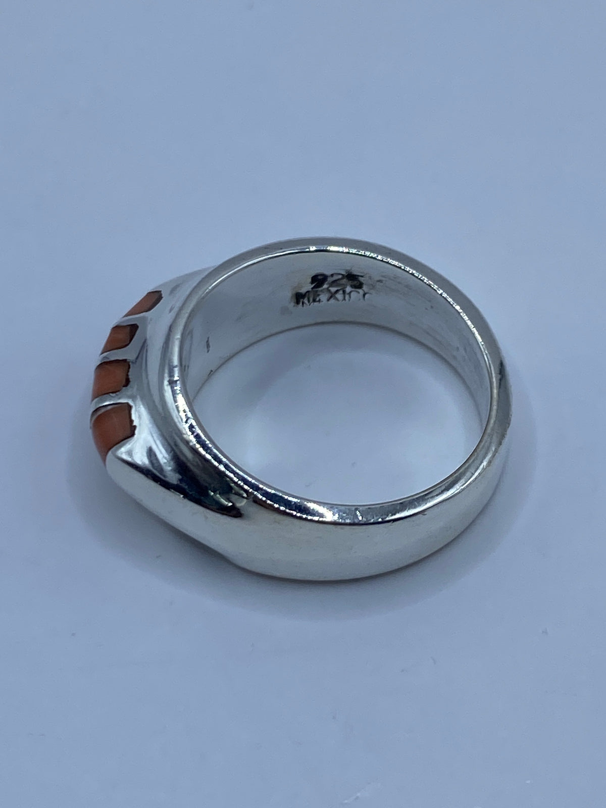 Anillo de Plata con Coral Engastado — Taxco 925 — foto 5