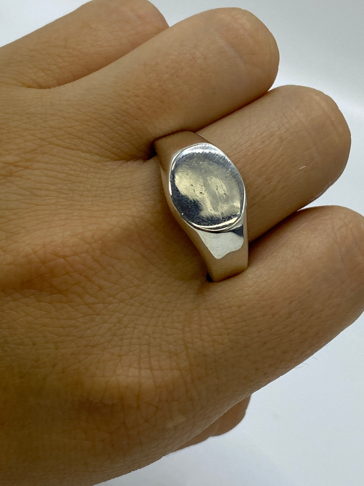 Anillo de Plata Sello Liso — Taxco 925 — foto 6