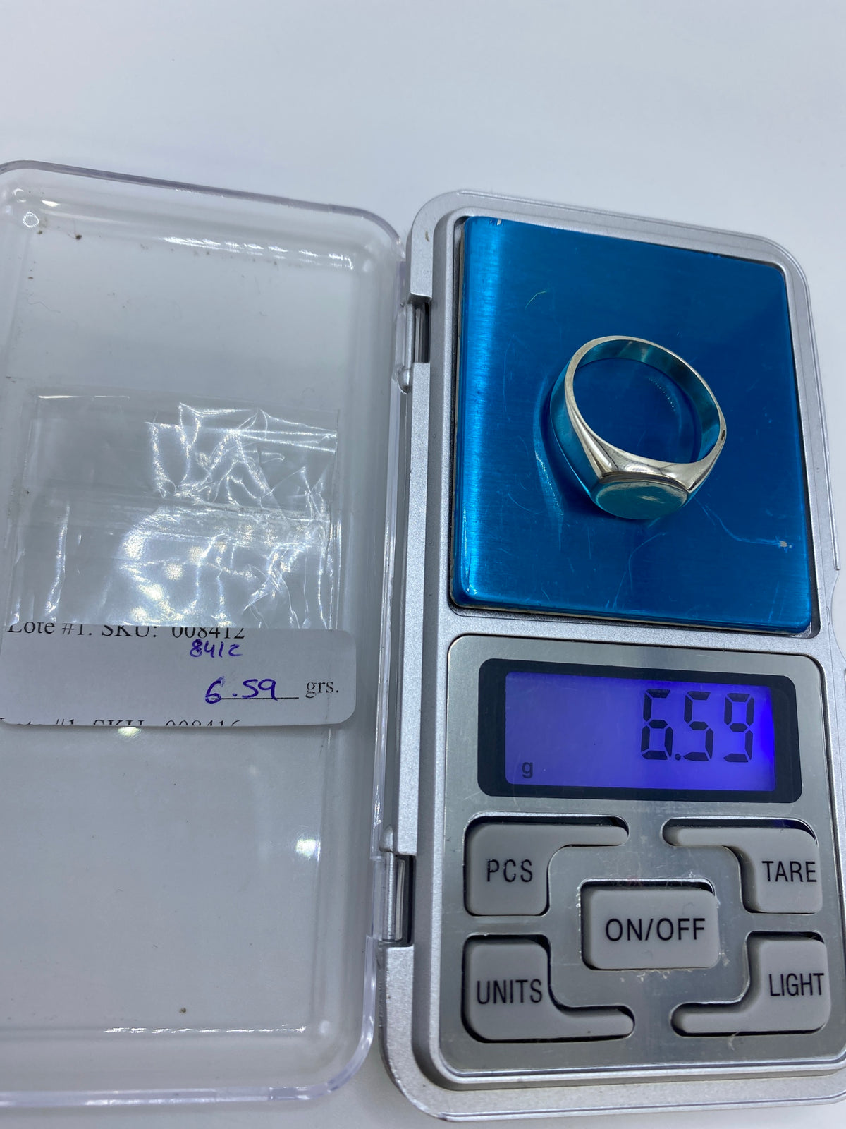 Anillo de Plata Sello Liso — Taxco 925 — foto 7
