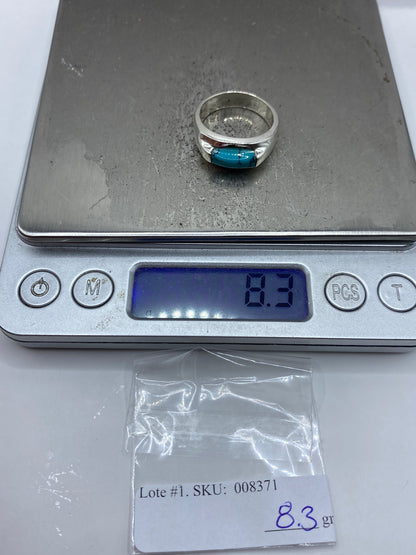 Anillo de Plata 925 con Turquesa Azul Cielo — Taxco — foto 7