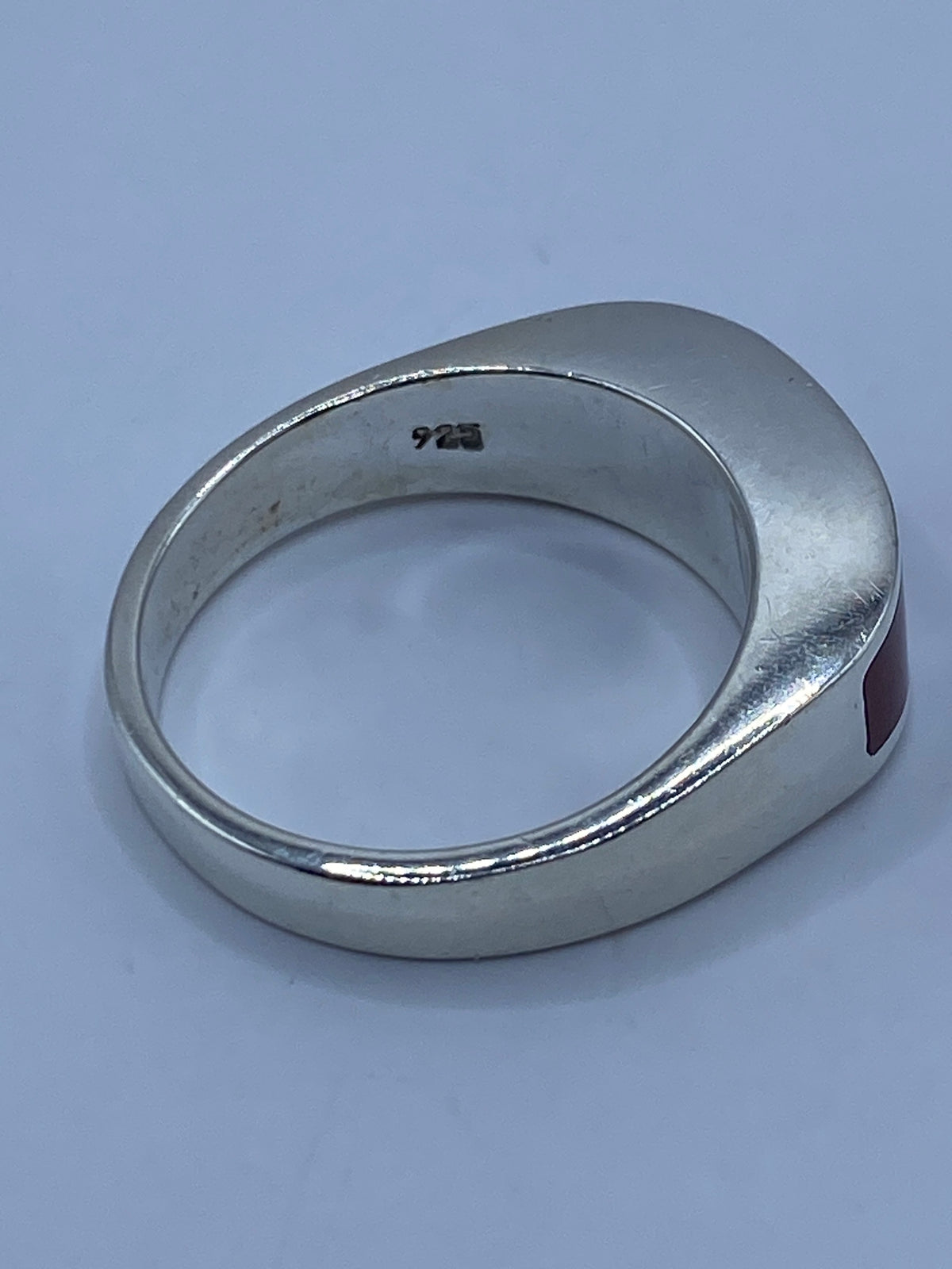 Anillo de Plata 925 con Coral Rojo — Taxco — foto 5