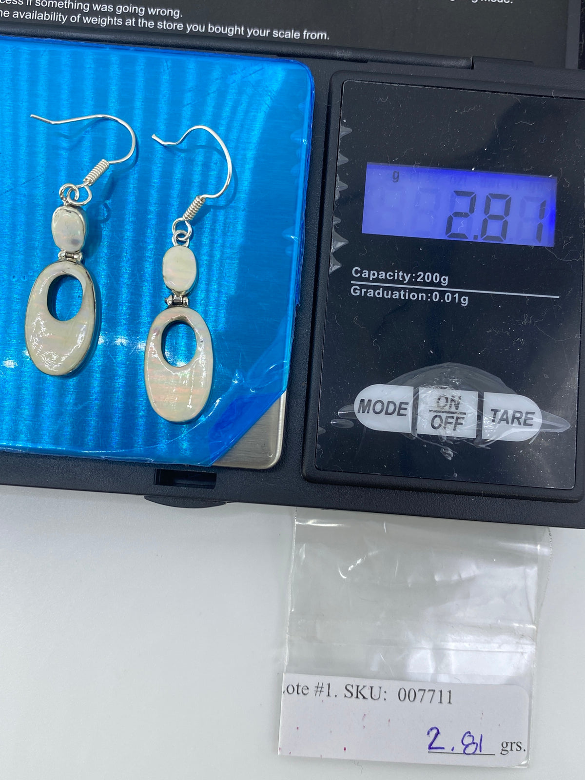 Aretes de Plata con Ópalo de Fuego — Taxco 925 — foto 6
