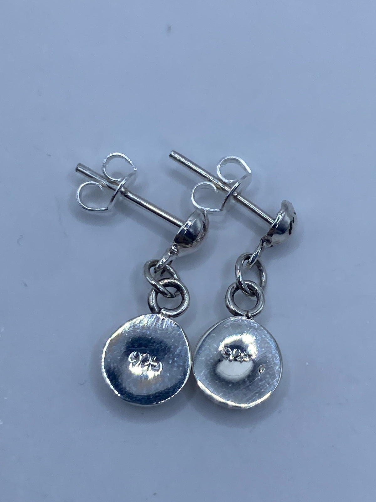 Aretes de Plata con Ópalo de Fuego Rosa — Taxco 925 — foto 5