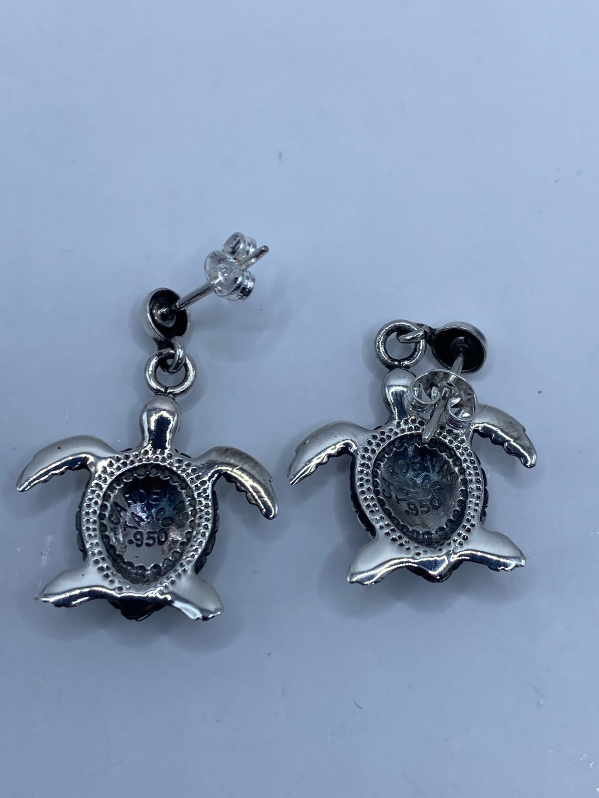 Aretes Tortuga Ópalo de Fuego Multicolor — Plata 950 Taxco — foto 5