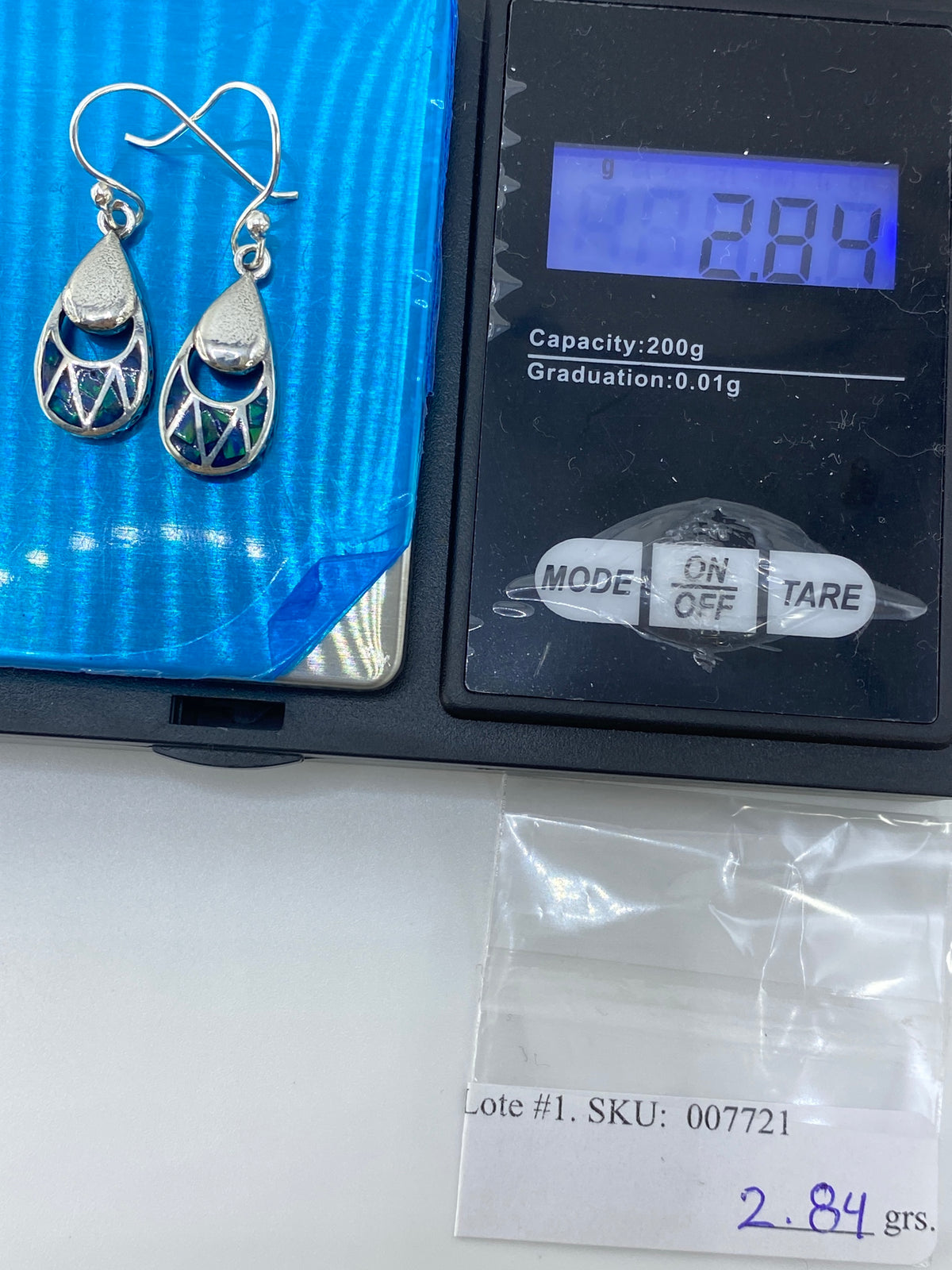 Aretes Plata Ópalo de Fuego Verde Olivo — Taxco 925 — foto 6