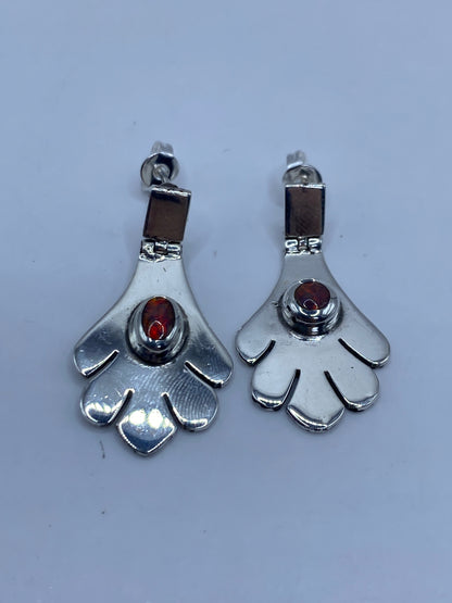 Aretes Plata Ópalo de Fuego Floral — Taxco 925 — foto 5