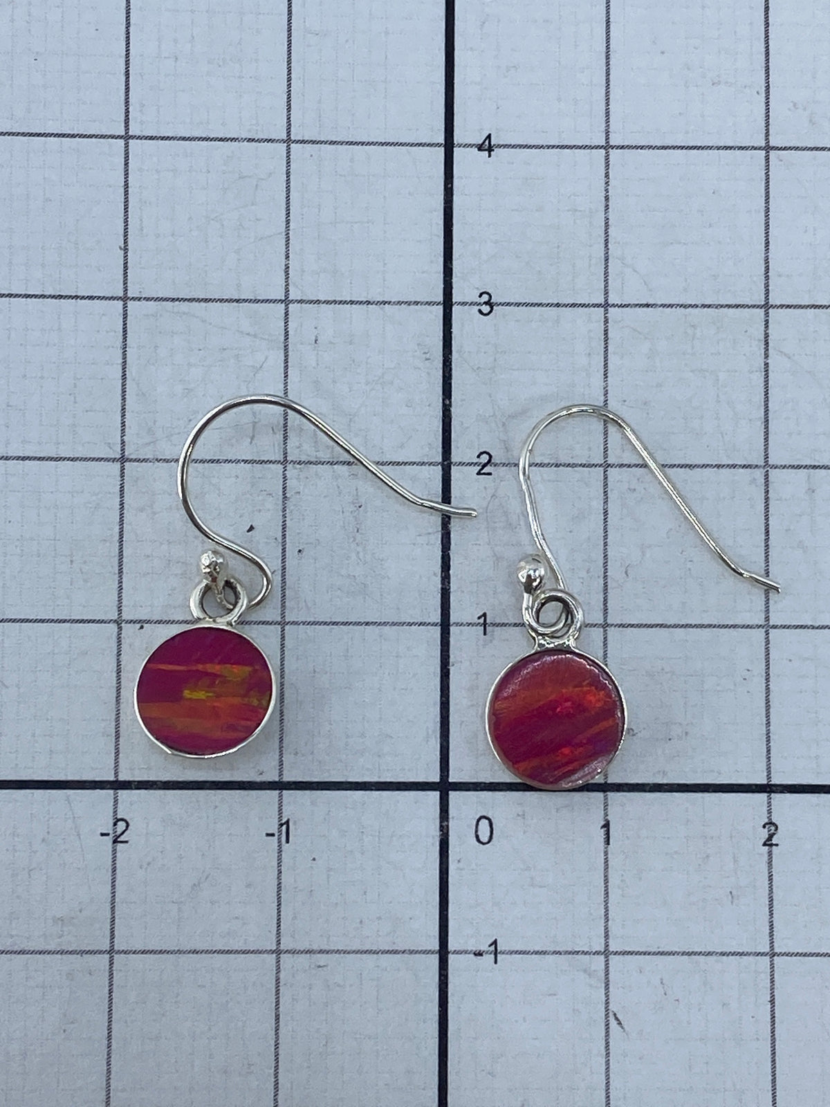 Aretes de plata pulida con gancho, listos para usar