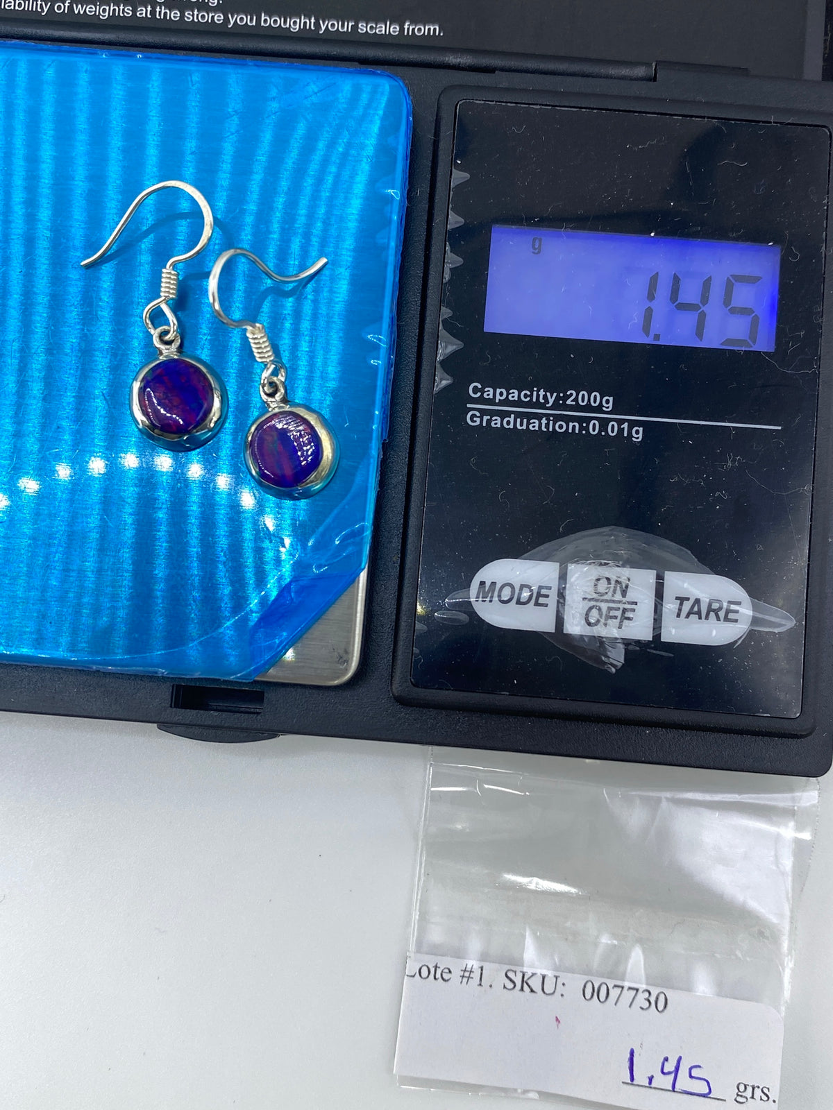 Aretes de Plata con Ópalo de Fuego — Taxco 925 — foto 6