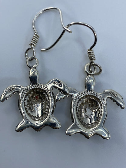 Aretes de Plata con Ópalo de Fuego Multicolor — Taxco 950 — foto 5