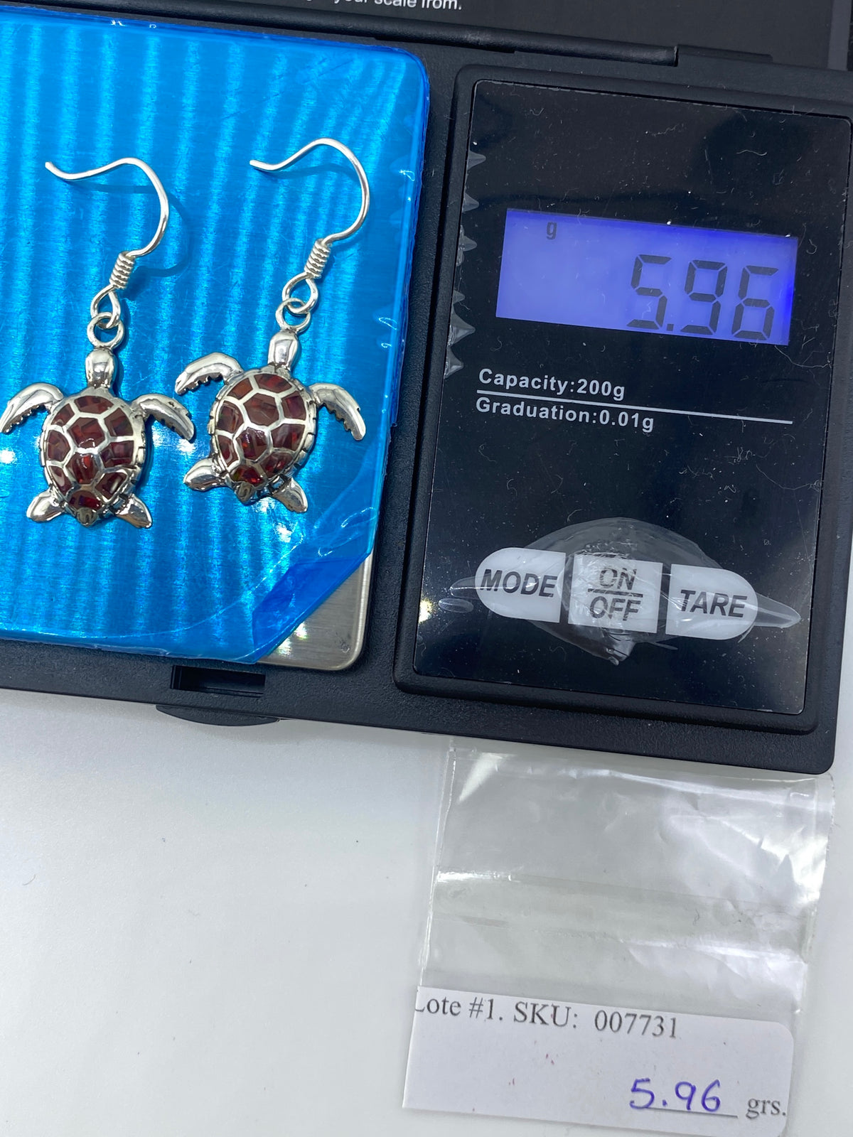Aretes de Plata con Ópalo de Fuego Multicolor — Taxco 950 — foto 6