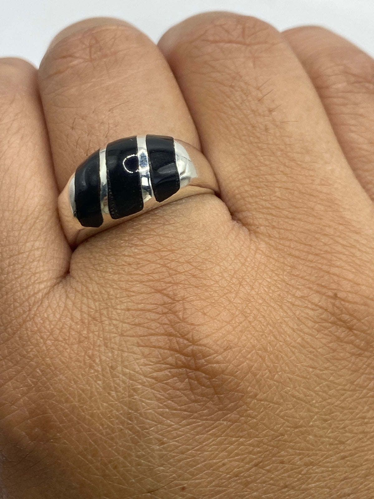 Anillo de Plata con Ónix Negro — Taxco 925 — foto 6