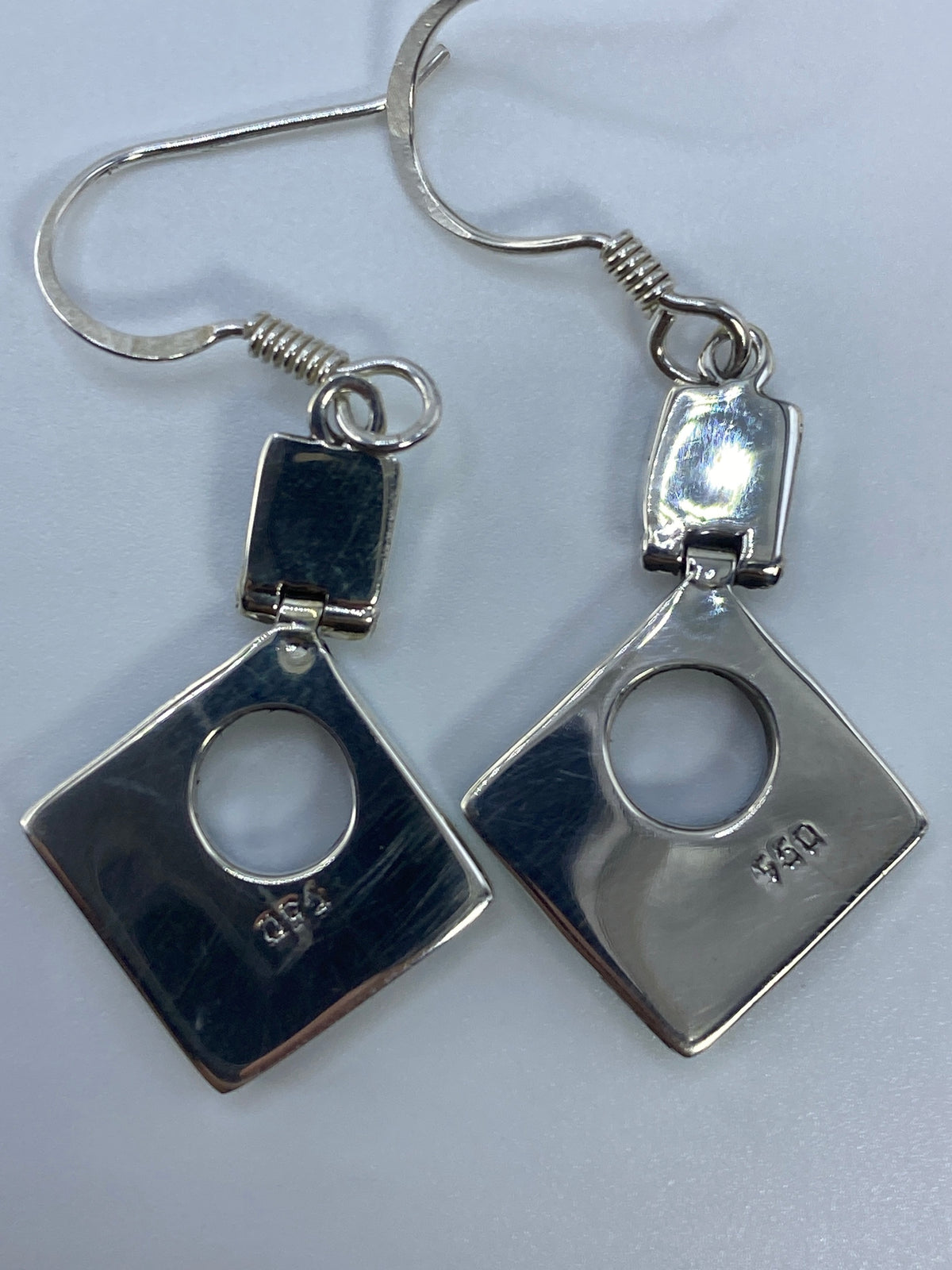Aretes de Plata Opalo de Fuego Verde — Taxco 950 — foto 5
