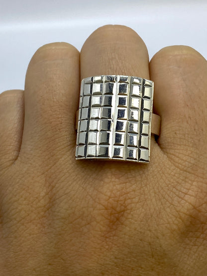 Anillo de Plata Repujado Geométrico — Taxco 925 — foto 6
