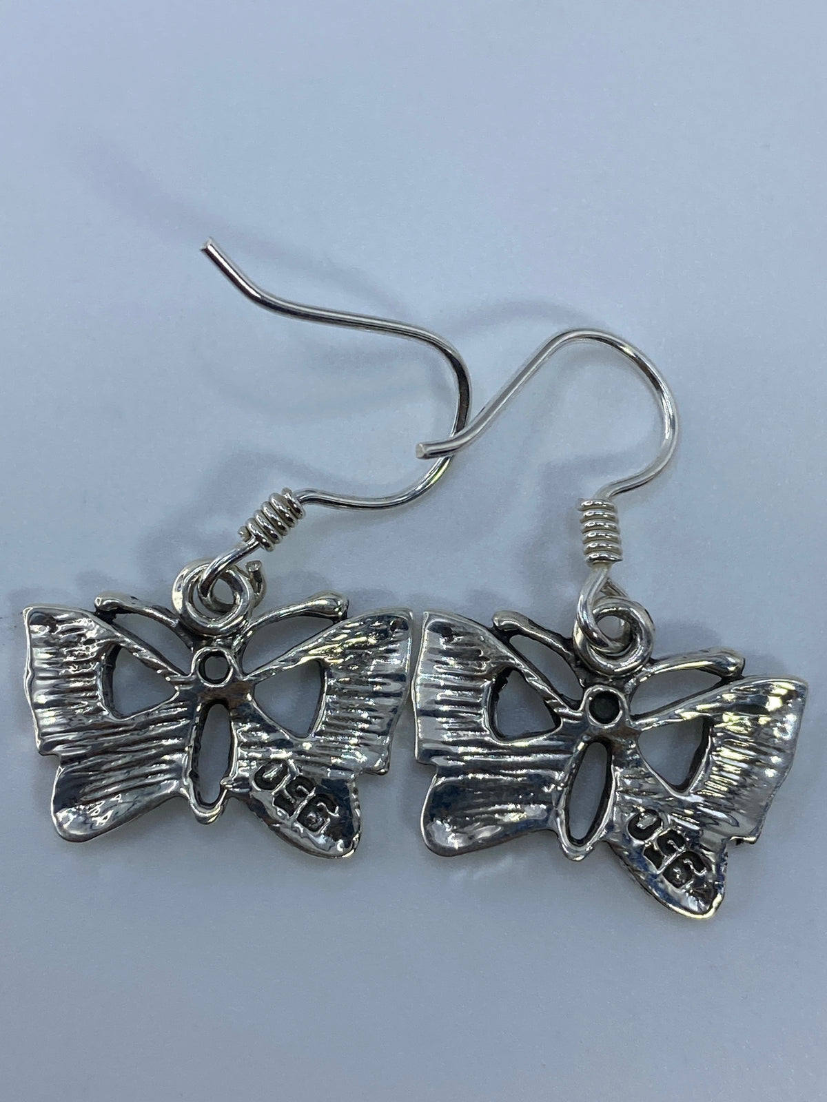 Aretes Mariposa Ópalo de Fuego Verde — Plata 950 Taxco — foto 5