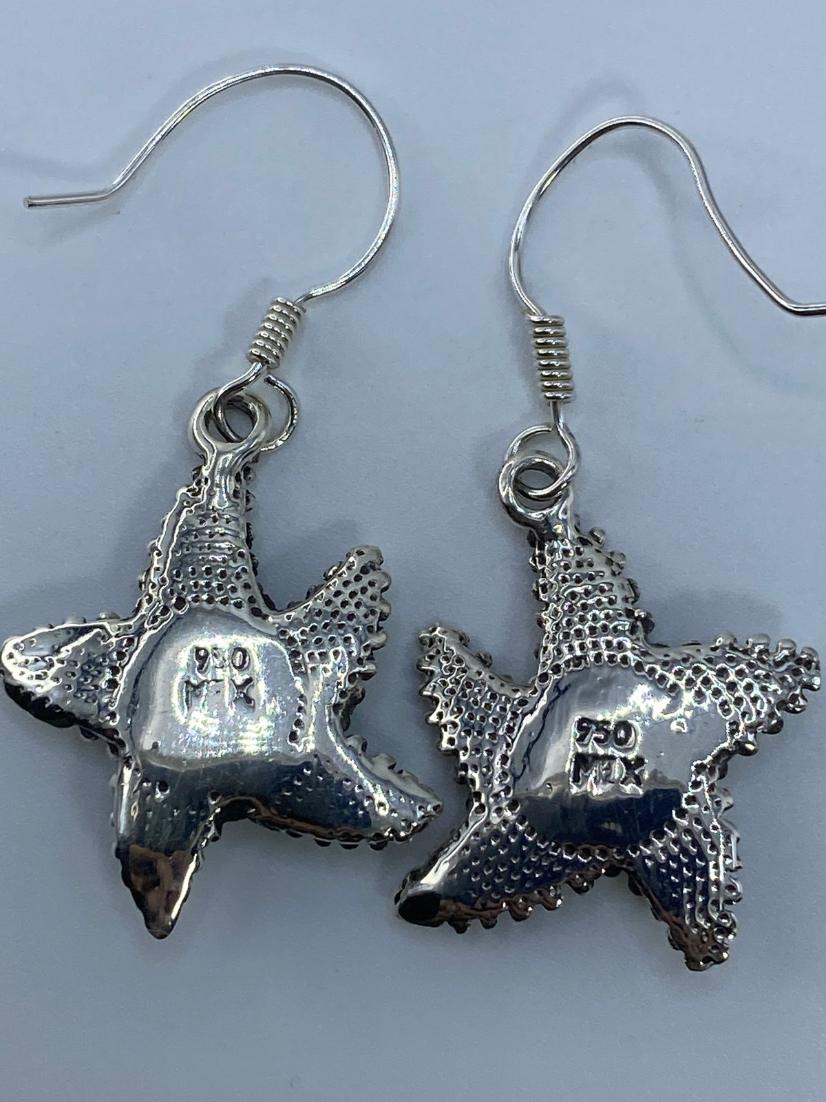 Aretes de Plata Estrella Marina con Ópalo de Fuego — Taxco 950 — foto 5