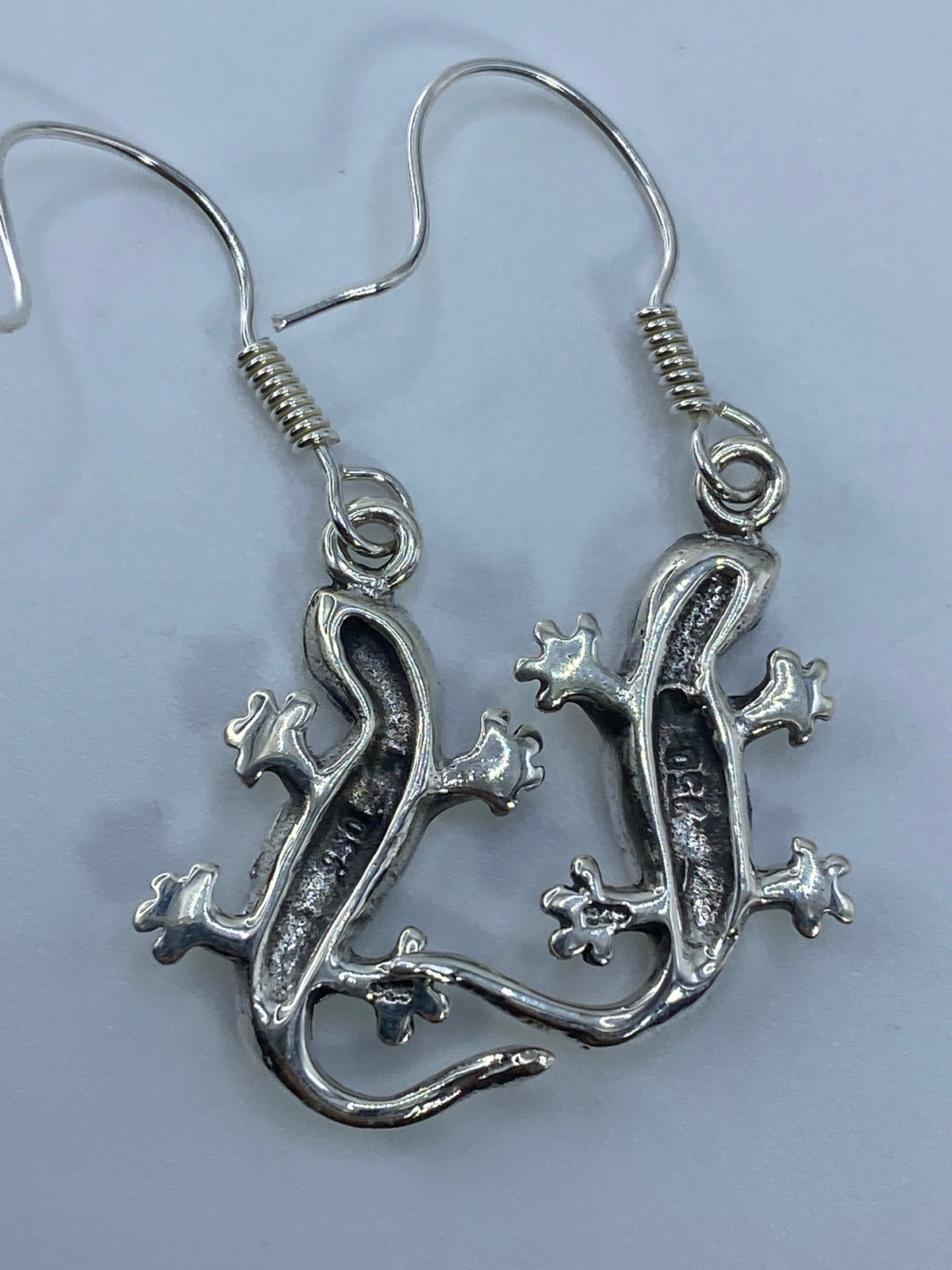 Aretes Lagarto Plata 950 con Ópalo de Fuego — foto 5