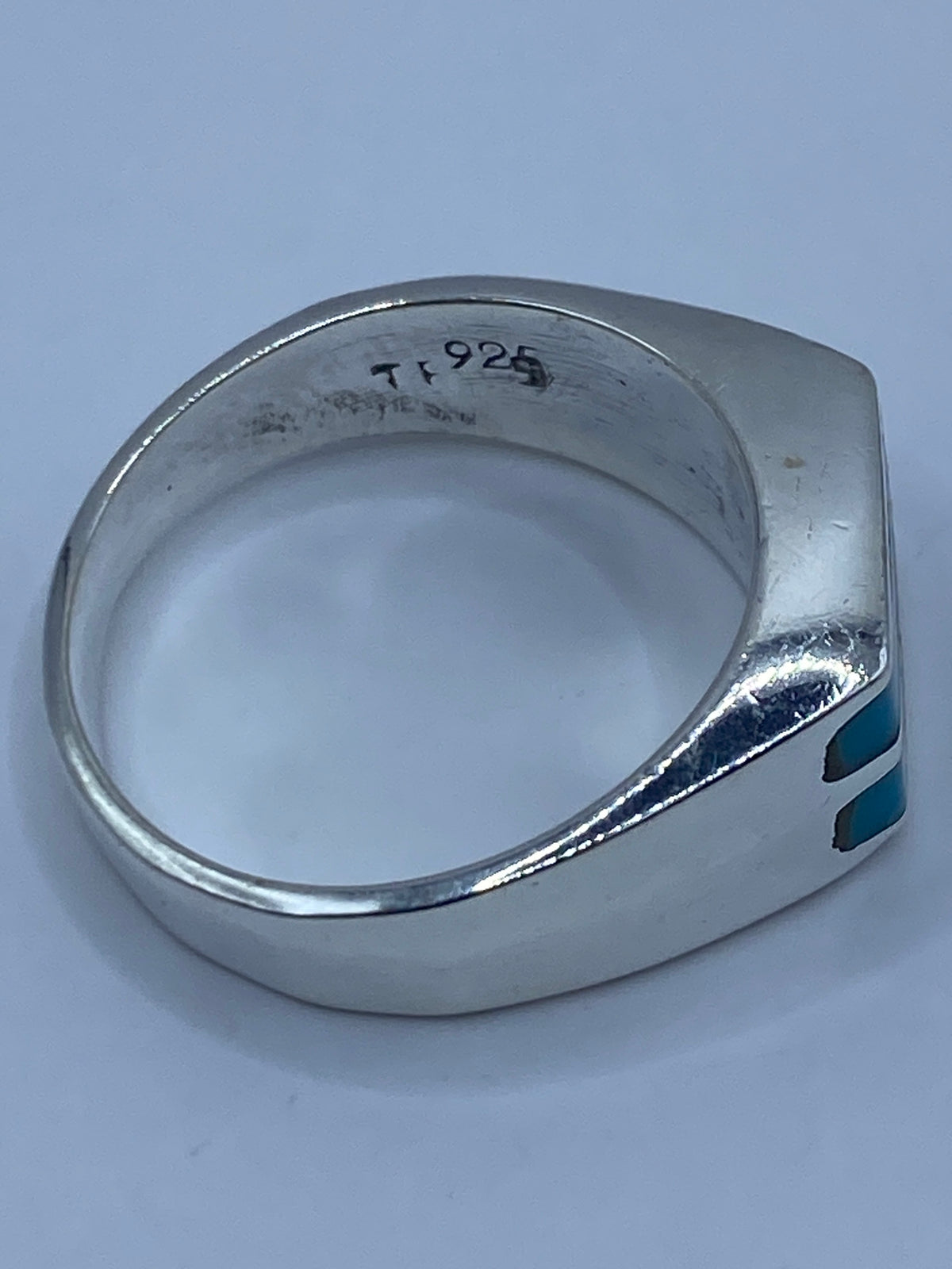 Anillo de Plata con Turquesa Azul — Taxco 925 — foto 5