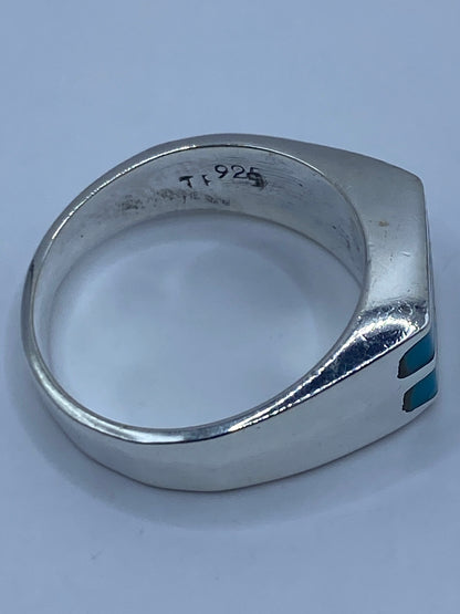 Anillo de Plata con Turquesa Azul — Taxco 925 — foto 5