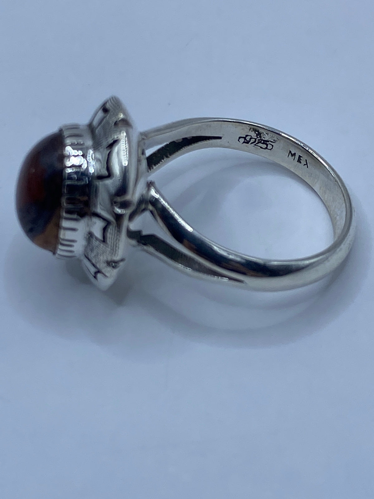Anillo de Plata con Ópalo de Fuego Natural — Taxco 925 — foto 5