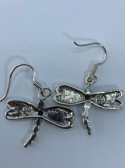 Aretes Libélula de Plata con Ópalo de Fuego — Taxco 950 — foto 5
