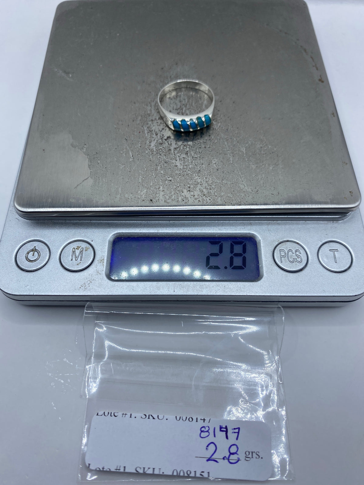 Anillo de Plata Turquesa Azul — Taxco 925 — foto 7