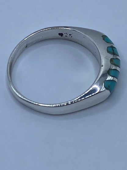Anillo de Plata Ópalo de Fuego Azul Cielo — Taxco 925 — foto 5