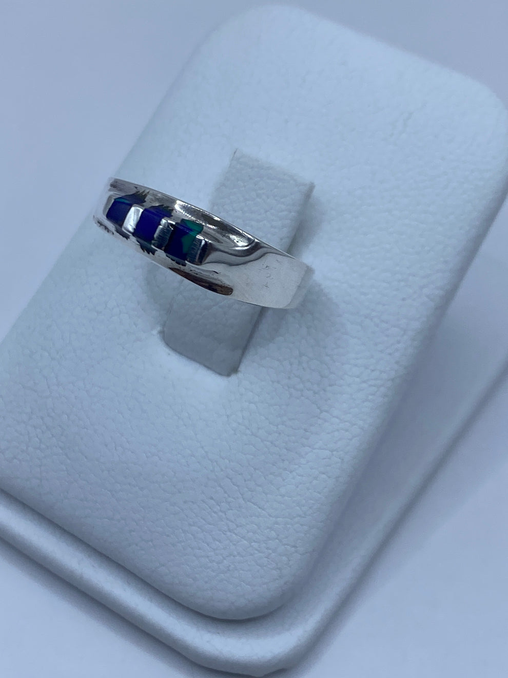 Silver Ring Blue Stone | Handset Taxco .925 – Arte Taxco