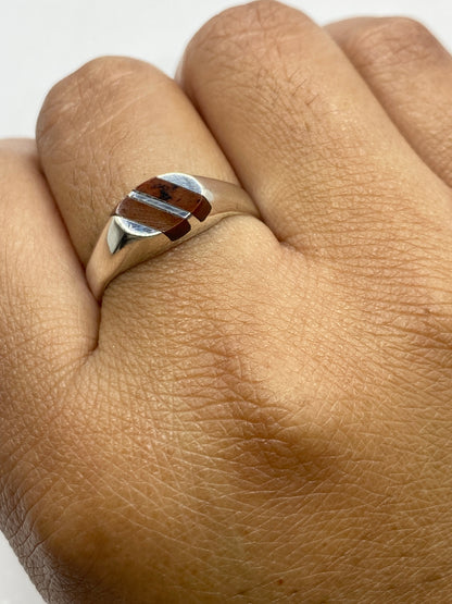 Anillo de Plata Ojo de Tigre Café — Taxco 925 — foto 6