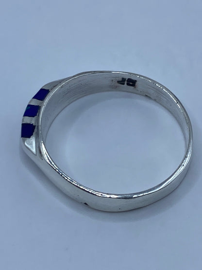 Anillo de Plata 925 Minimalista con Piedra Azul — Taxco — foto 5