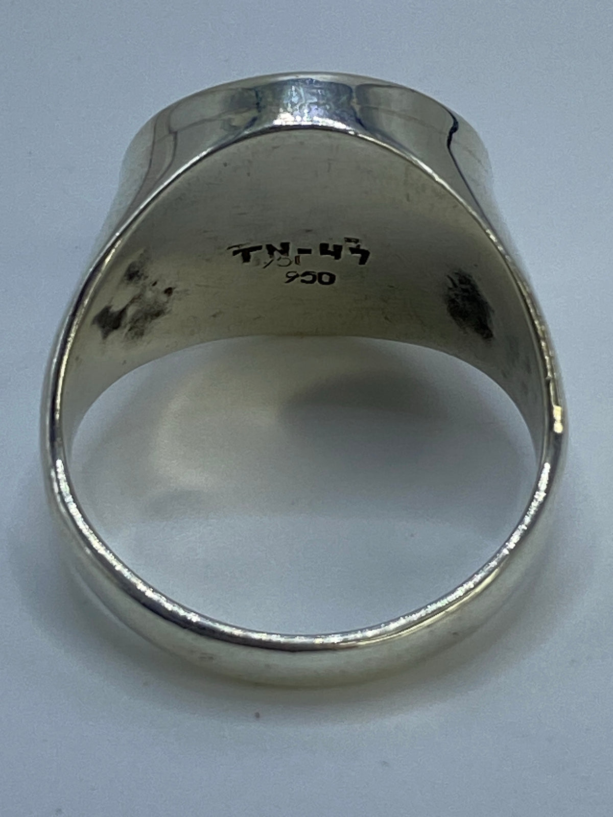 Anillo Calendario Azteca Plata Repujado — Taxco 950 — foto 5