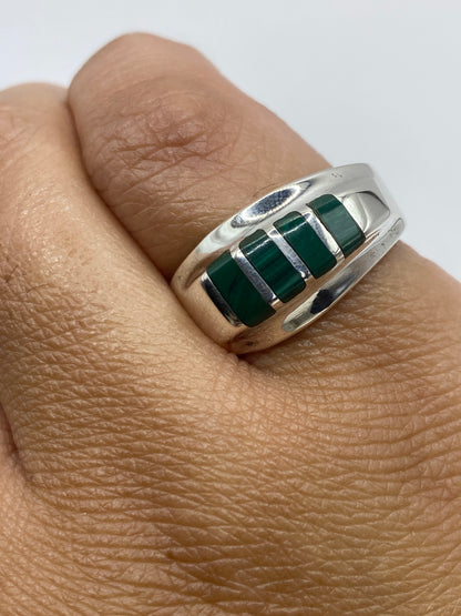 Anillo de Plata Malaquita Verde — Taxco 925 — foto 6