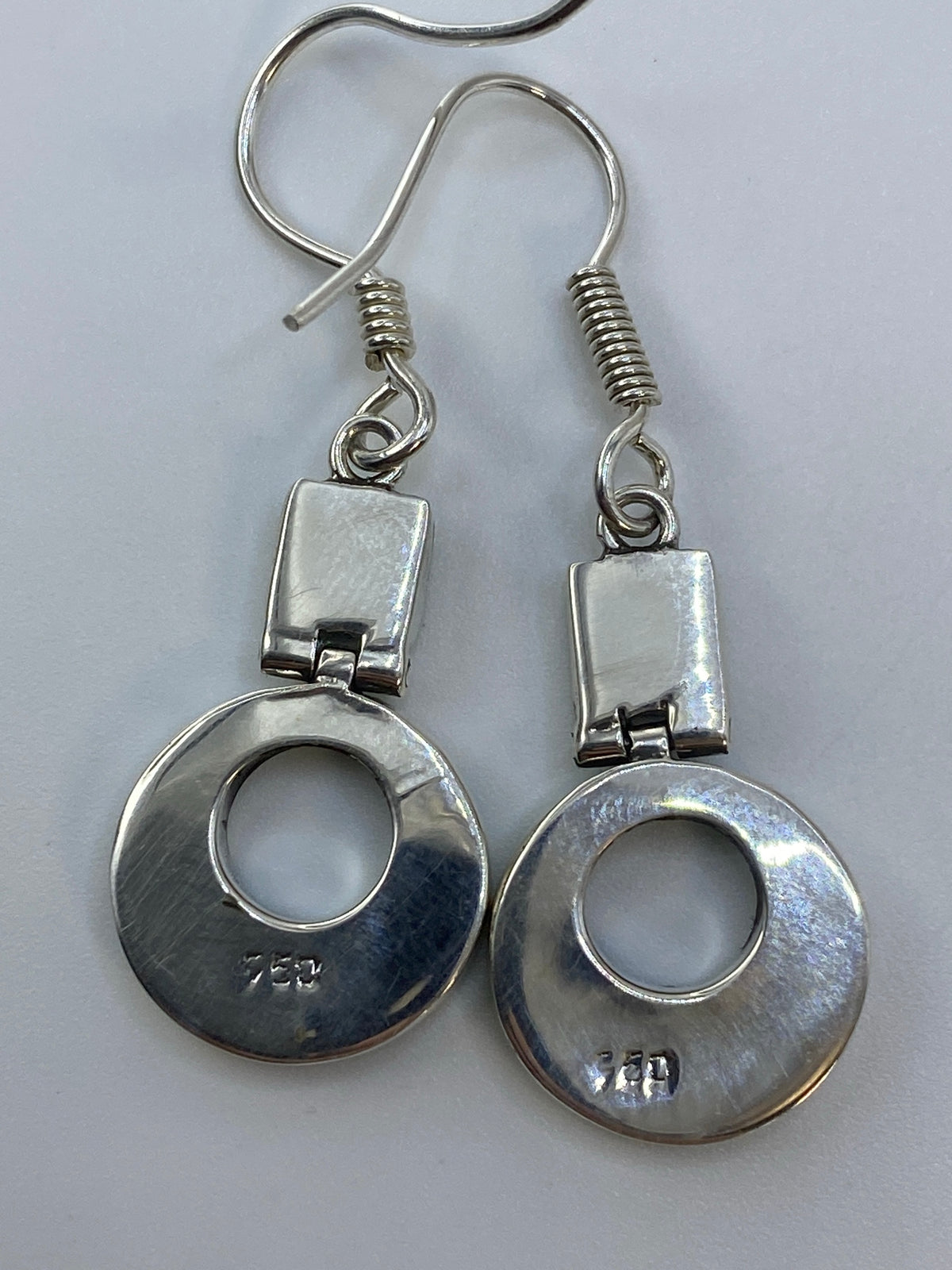Aretes de Plata con Ópalo de Fuego Verde — Taxco 950 — foto 5
