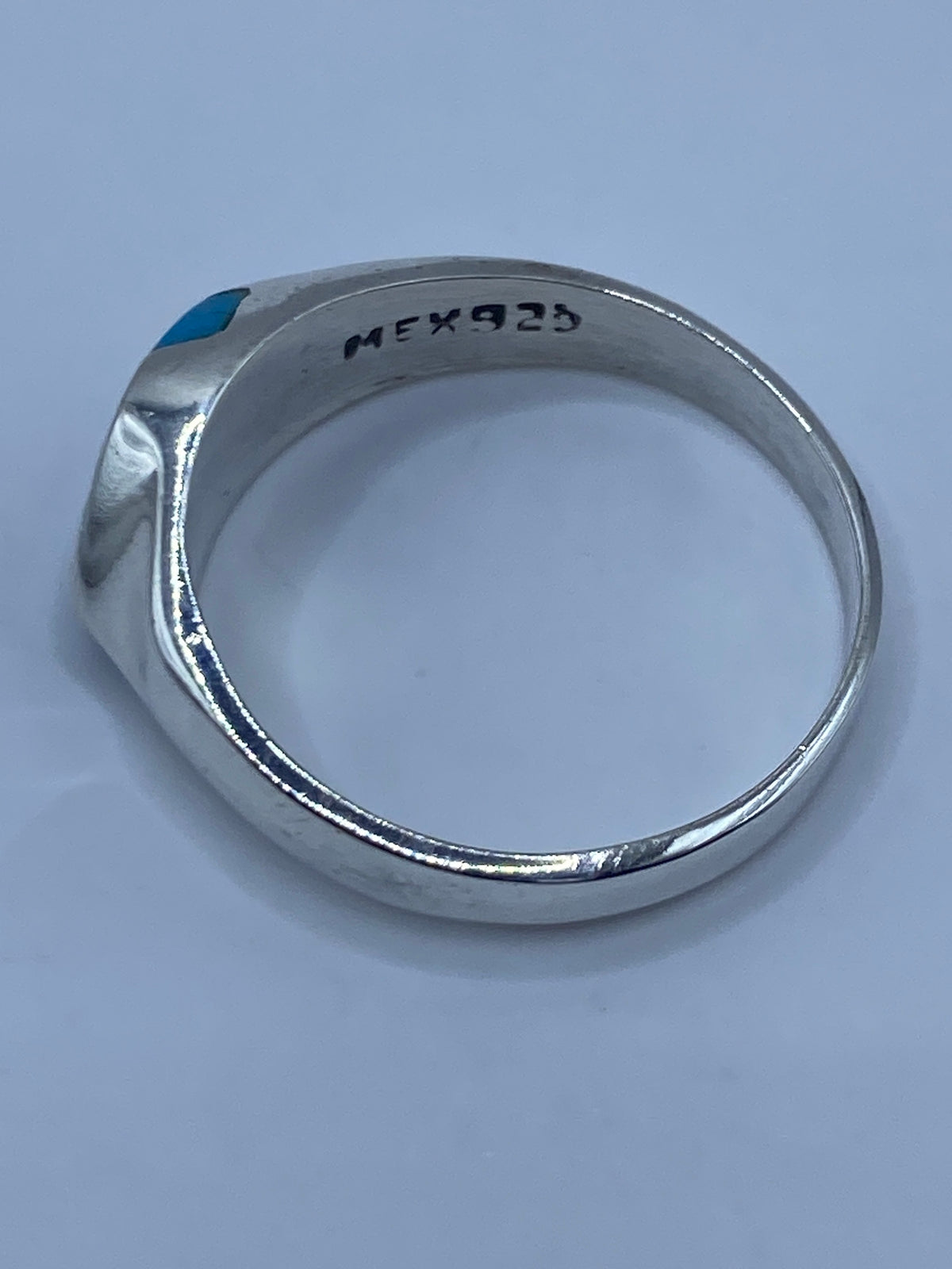 Anillo de Plata Turquesa Azul Cielo — Taxco 925 — foto 5