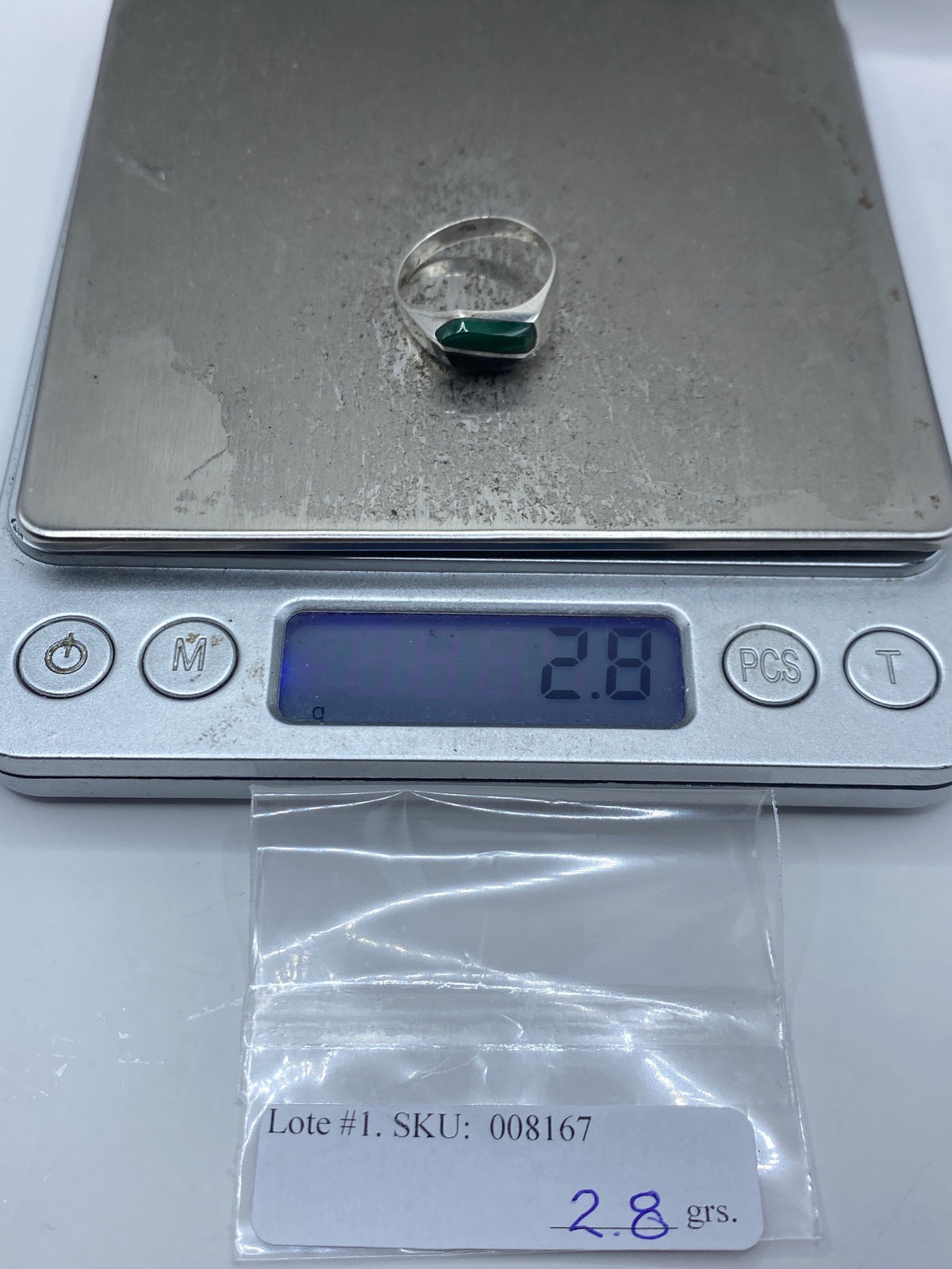 Anillo de Plata con Malaquita Verde — Taxco 925 — foto 7