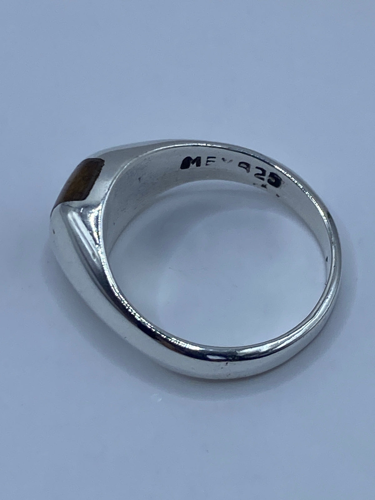 Anillo de Plata Ojo de Tigre Café — Taxco 925 — foto 5
