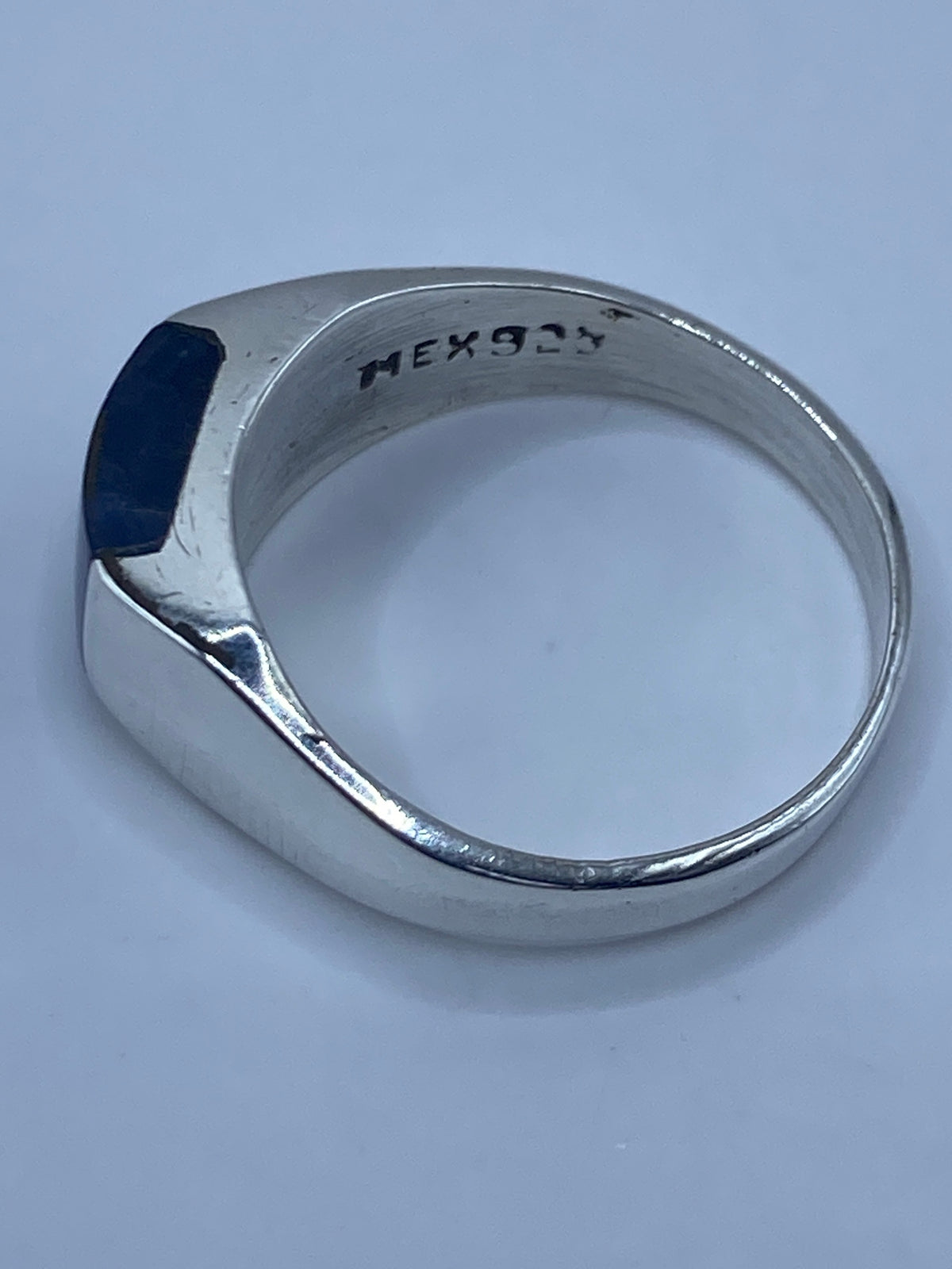 Anillo de Plata Solitario Piedra Azul — Taxco 925 — foto 5