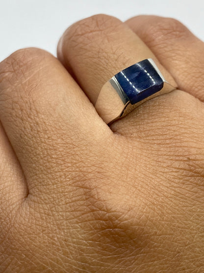 Anillo de Plata Solitario Piedra Azul — Taxco 925 — foto 6