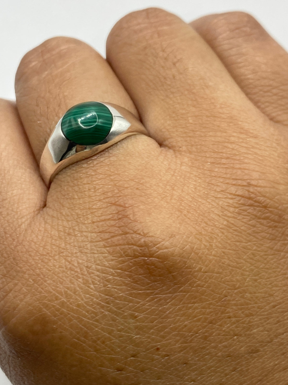 Anillo de Plata Malaquita Verde — Taxco 925 — foto 6