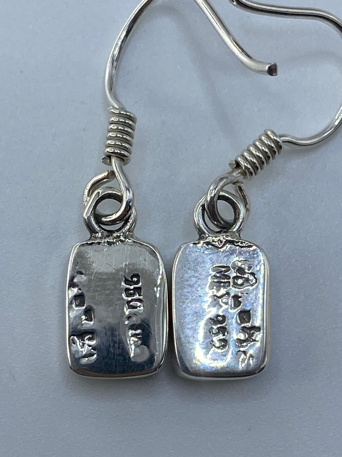 Aretes de Plata con Ópalo de Fuego Verde — Taxco 950 — foto 5
