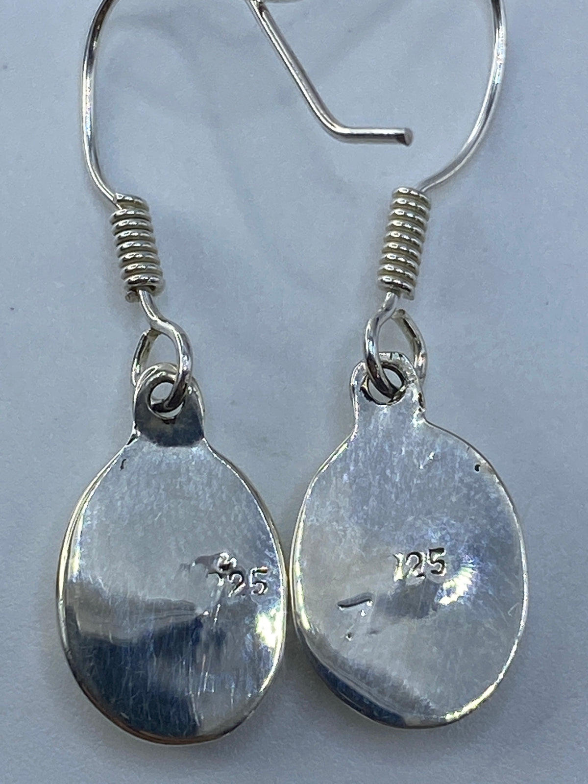 Aretes de Plata Ópalo de Fuego Verde Olivo — Taxco 925 — foto 5