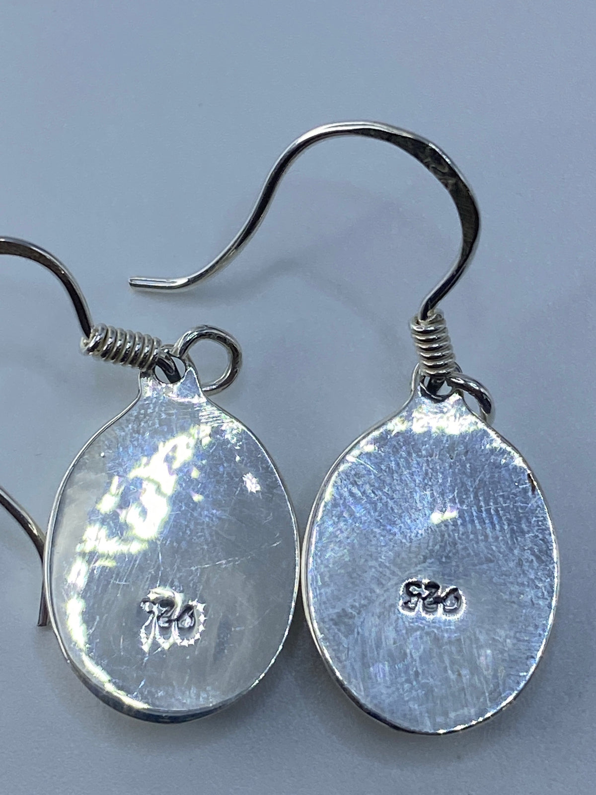 Aretes de Plata con Ópalo de Fuego Rosa — Taxco 925 — foto 5