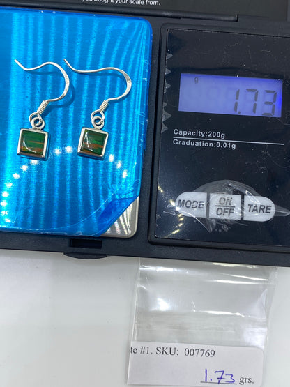 Aretes de Plata con Ópalo de Fuego Multicolor — Taxco 925 — foto 6