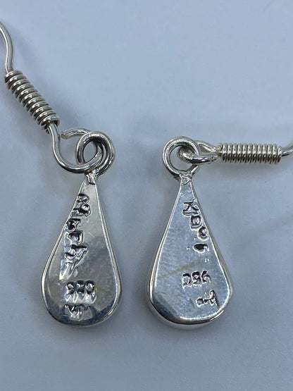 Aretes Plata 950 Ópalo de Fuego Rosa — Taxco — foto 5