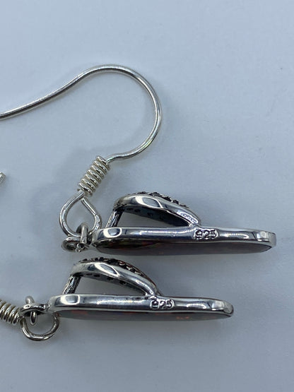 Aretes de Plata con Ópalo de Fuego — Taxco 925 — foto 5