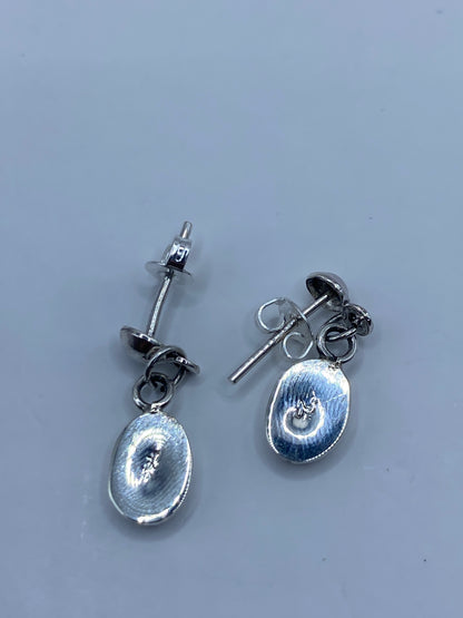 Aretes Ópalo de Fuego Amarillo en Plata 925 — Taxco — foto 5