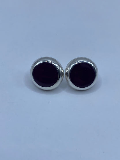 Aretes de Plata con Piedra Morada — Taxco 925 — foto 5