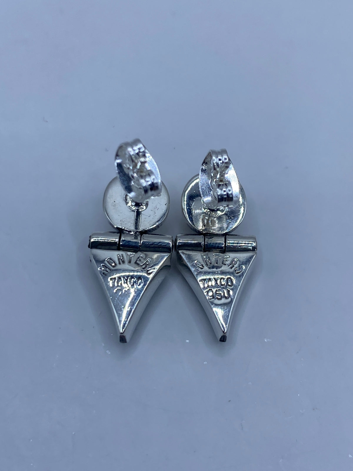 Aretes Ópalo de Fuego Verde de Plata 950 — Taxco — foto 5